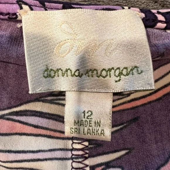 Donna Morgan Purple Floral Dress size 12 - Picture 6 of 8